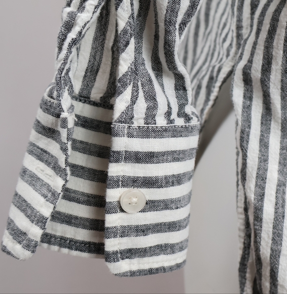 Maeve Anthropology Striped Button Down Shirt - Picture 7 of 10